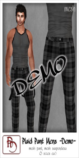 ! Beautiful Dangerous ! Plaid Pant Mens ~Demo~
