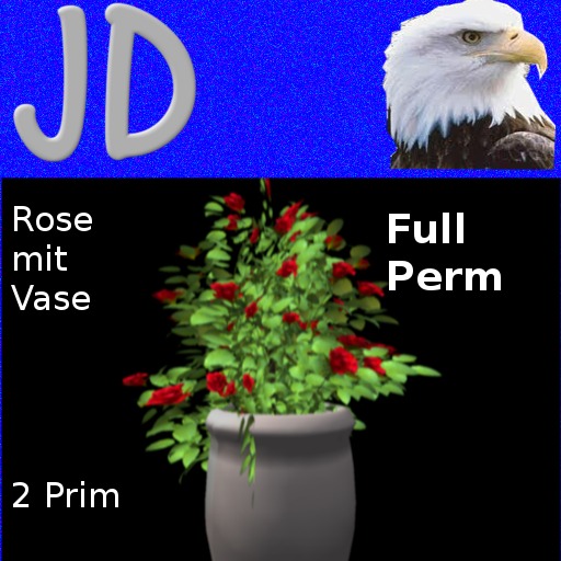 Rose mit Vase