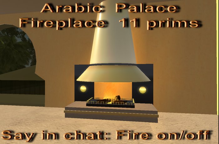 Fireplace Arabic   11 prims