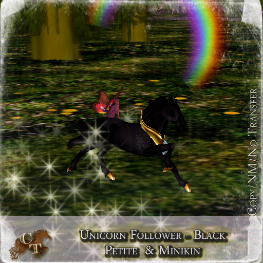 @CTM@ Petite Following Unicorn Black