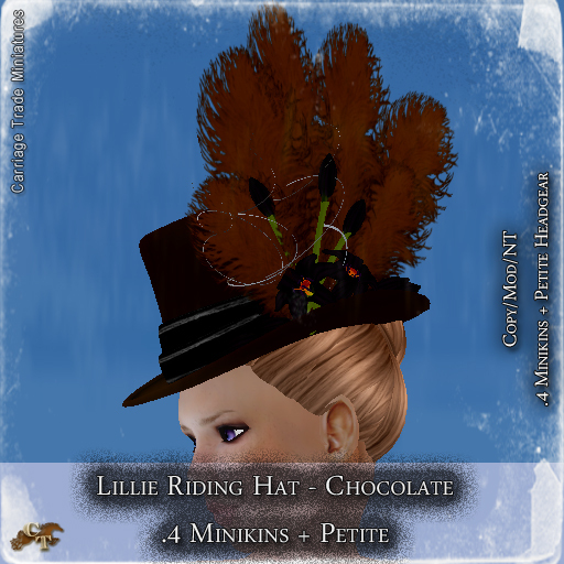 @CT@ Lillie Riding Hat (Petite/.4 Minikins) Boxed Chocolate