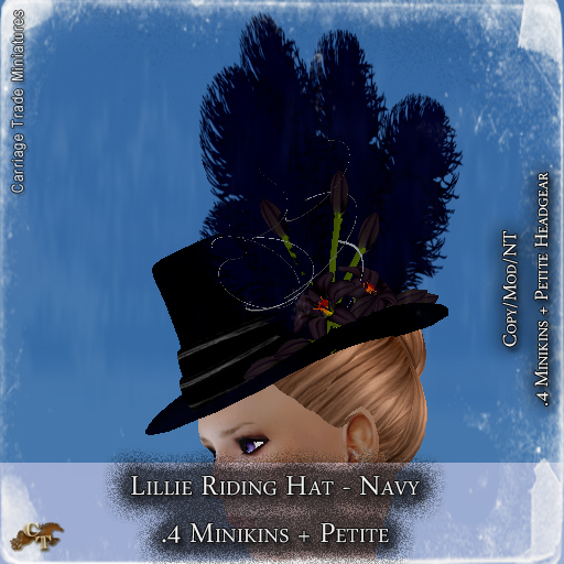 @CT@ Lillie Riding Hat (Petite/.4 Minikins) Boxed Navy