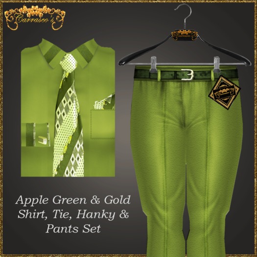 *Carrasco's* Apple Green Pant Set
