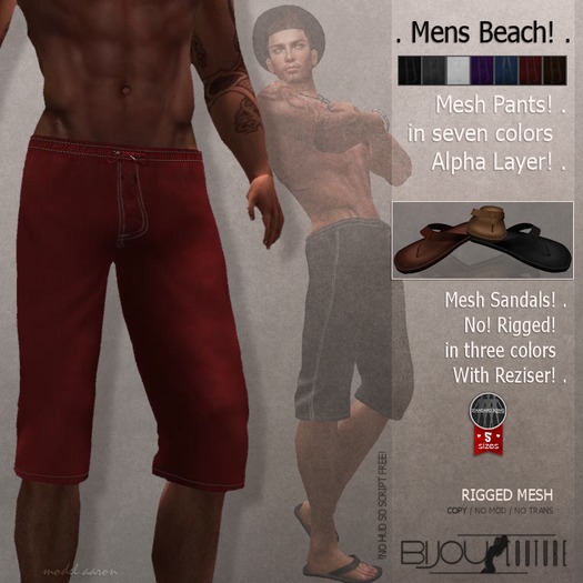 BiJOU&T . Mesh Beach Pants/Sandals!