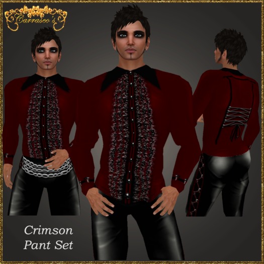 *Carrasco's* Crimson Pant Set