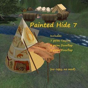 Tipi - Painted Hide 7 (boxed)