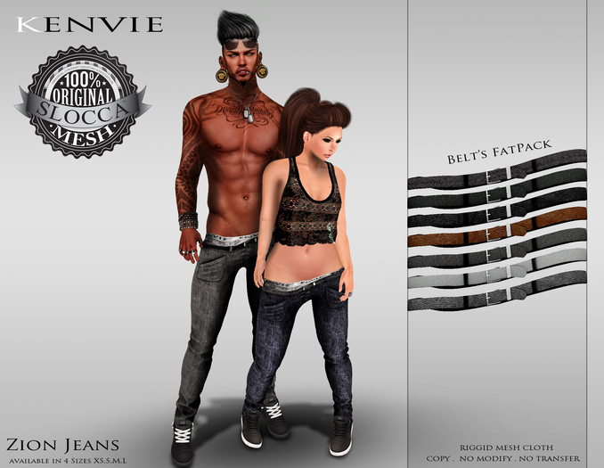 KENVIE .Zion MALE Belt - FatPack