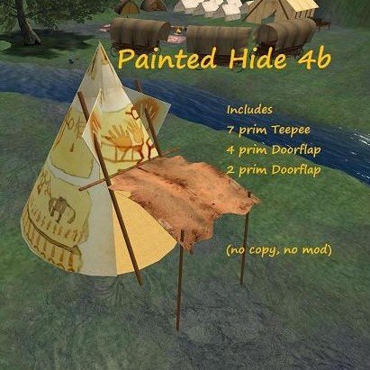 Tipi - Painted Hide 4b (boxed)