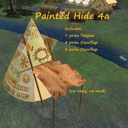 Tipi - Painted Hide 4a (boxed)
