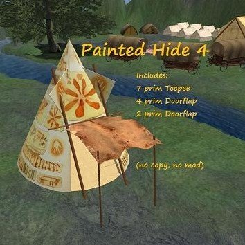 Tipi - Painted Hide 4 (boxed)