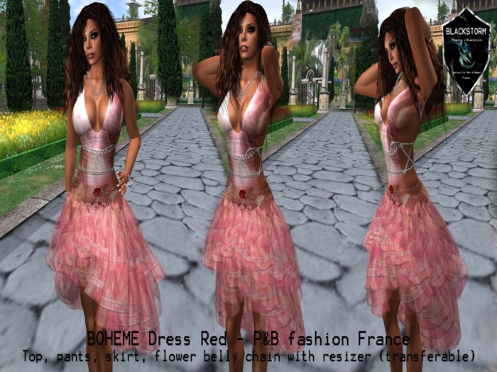 P&B BOHEME Dress Red