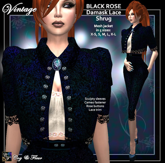 C&F Olive Brocade Shrug