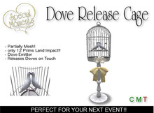 Dove Release Cage - Cream - Partial Mesh - Promo Price!!