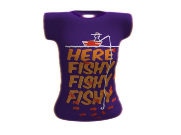 Womens Mesh PURPLE Here Fishy  DEMO