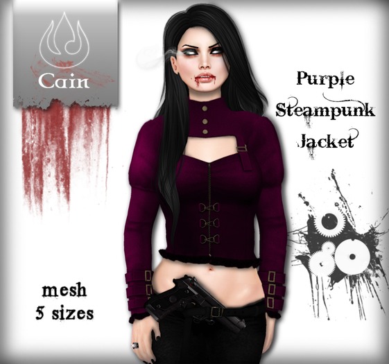 Cain - Purple - Steampunk Jacket