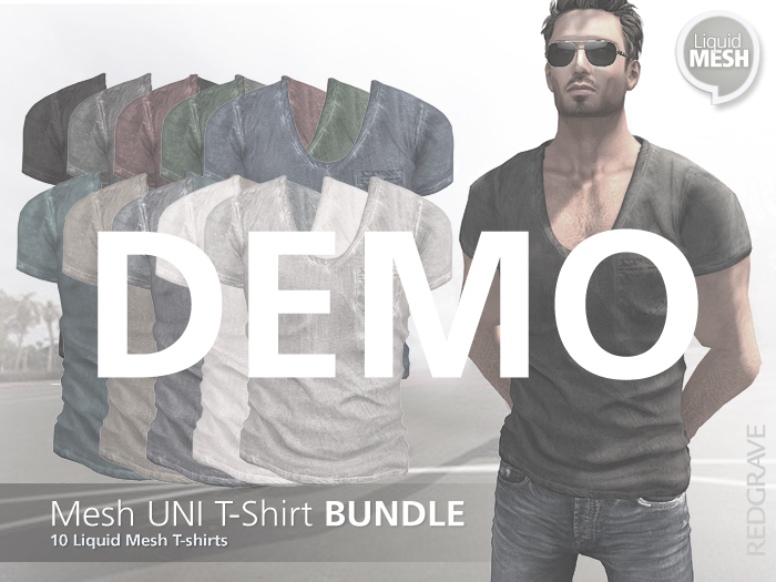 DEMO LQMesh - T-Shirt Unicolor - REDGRAVE