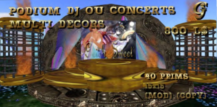 PODIUM DJ OU CONCERTS 20x20
