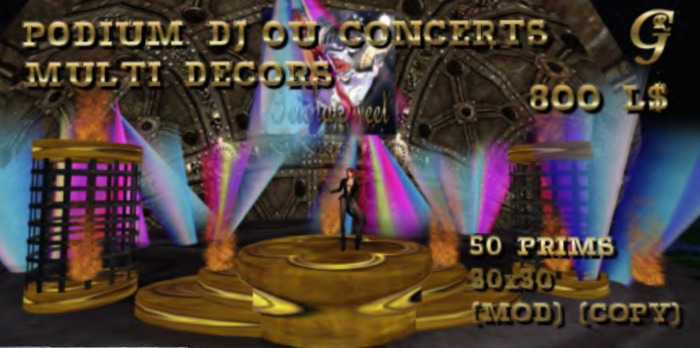PODIUM DJ OU CONCERTS 30x30