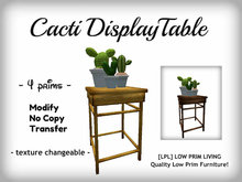 Cacti Display Table - plants, garden, decor
