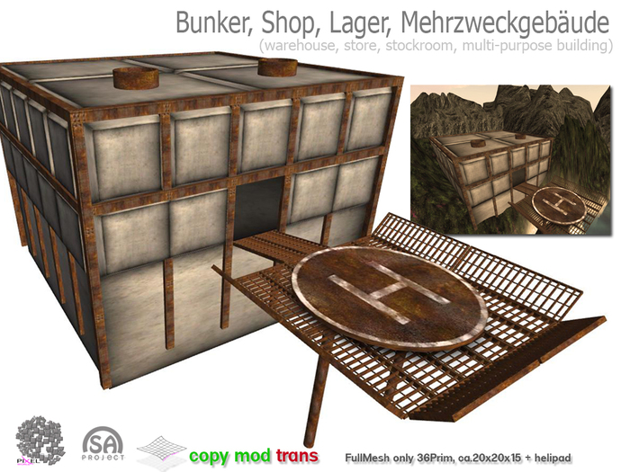 SA MESH Bunker, Shop, Lager (DEMO)