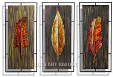 3 panel leaf prints