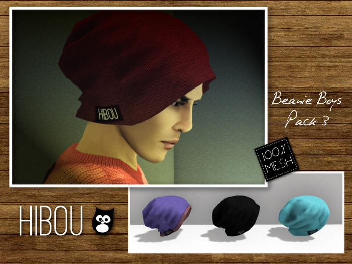 PROMO !!! *Hibou* Beanie Boys Pack 2