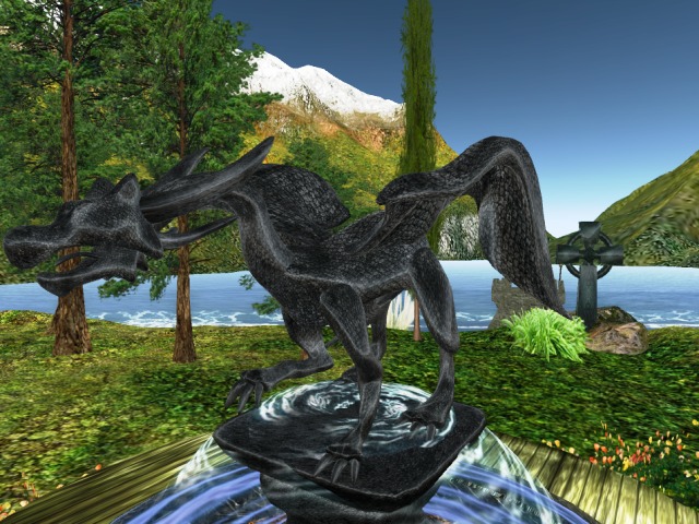 Dragon water feature (27 prims)
