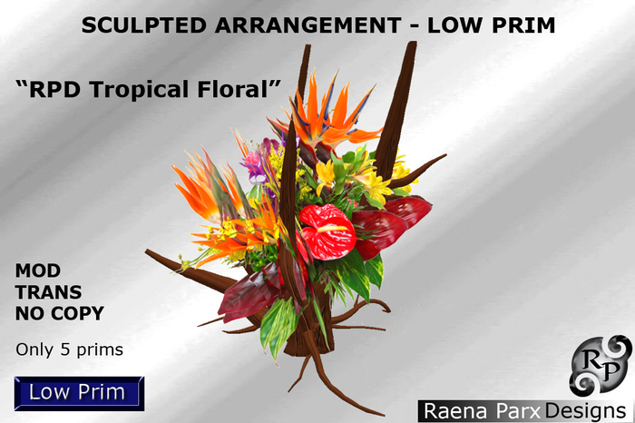 SCULPT ARRANGEMENT - RPD TROPICAL FLORAL