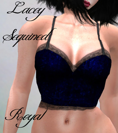 Lacey Sequined Royal Blue