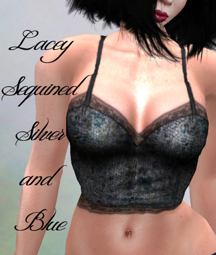 Lacey Sequined Green and Purple