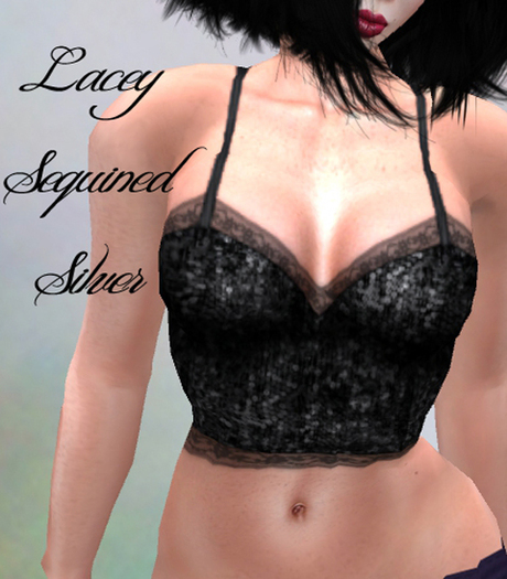 Lacey Sequined Green and Purple