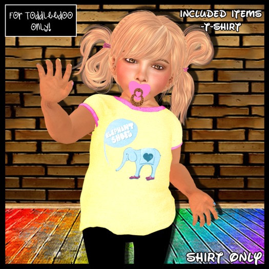 !CCK - Simple Top Elephant  Yelloww