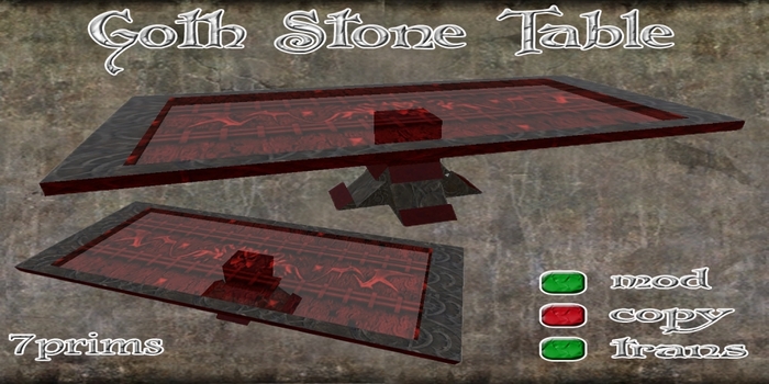 Goth Stone Table