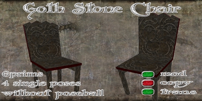 Goth Stone Chair