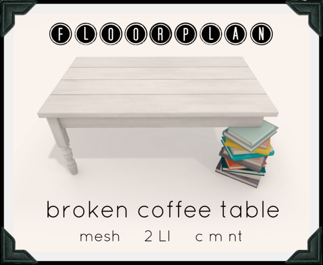 floorplan. broken coffee table [ boxed ]