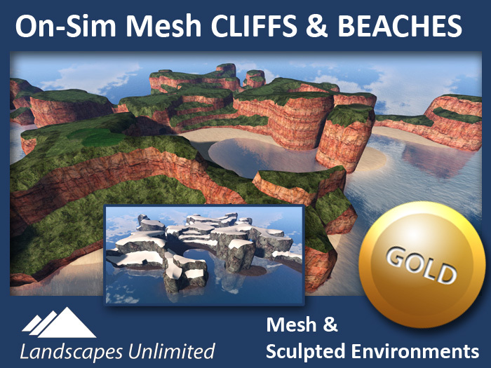 HILLS, CAVES AND BEACHES On-Sim Mesh Environment [5.2]