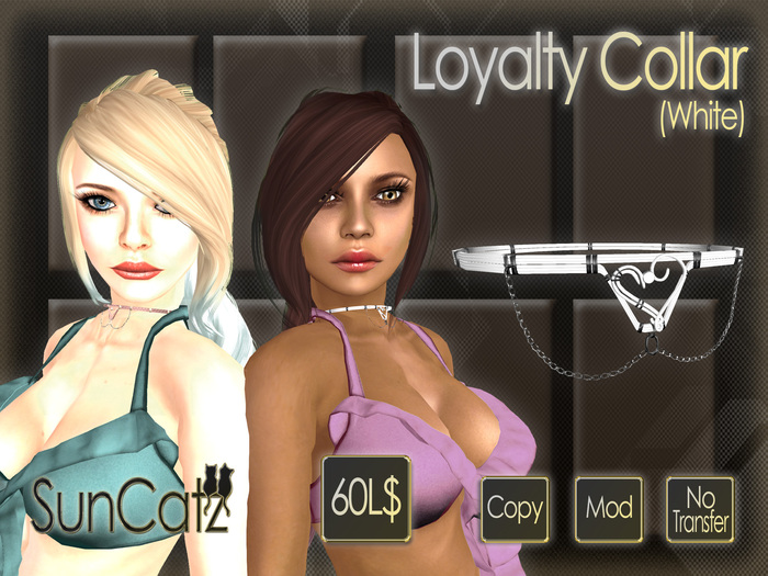 [.:SunCatz:.] Loyalty Collar (White)