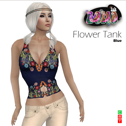BOHOish - Flower Tank Gold [WEAR OR REZZ]