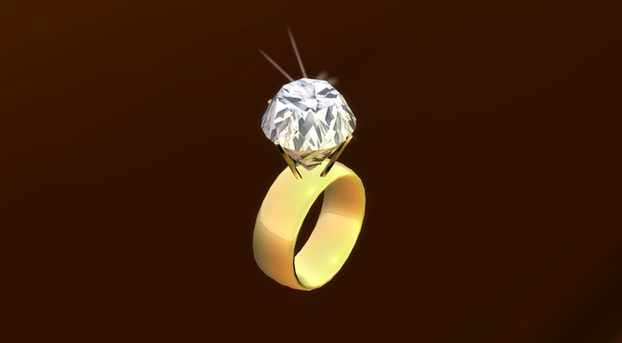 Troymart Be Mine Round Solitaire Friendship Ring - Metal and Gem Color Change - Resize - Right-Hand Ring