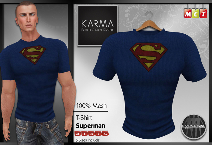 Karma - Mesh T-Shirt Superman
