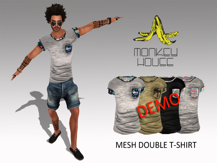 DEMO ~monkey house~ Double T-Shirt