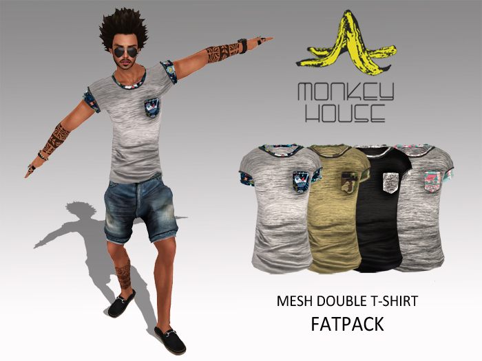 ~monkey house~ Double T-Shirt Fatpack
