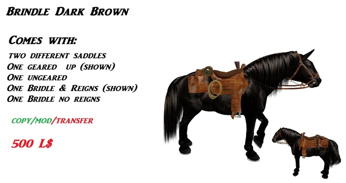 Brindle Dark Brown