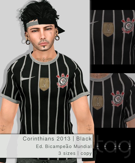 Tag. [Corinthians 2013 Ed. Bicampeao Mundial] Black