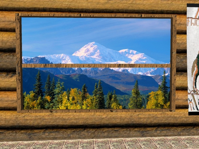 Rustic Window, Denali National Park, Alaska Boxed