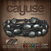 EarthStones Cayuse Bracelet - Moss Agate (BOX)