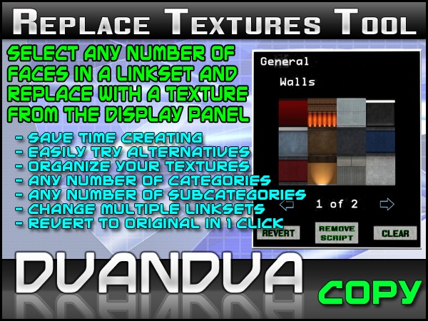 Dvandva Replace Textures Tool