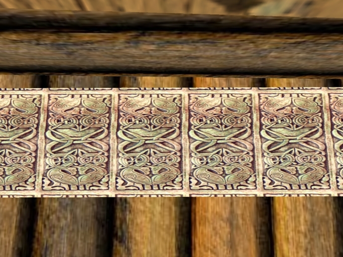 Log Bench with Celtic/Viking Eagle Knot-work Runner Boxed
