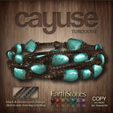 EarthStones Cayuse Bracelet - Turquoise (BOX)
