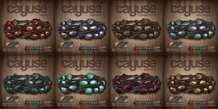 EarthStones Cayuse Jewelry Set - Moss Agate (BOX)